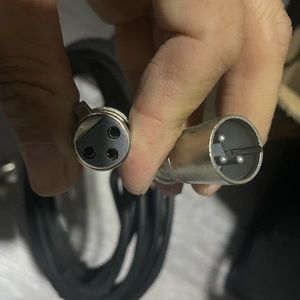 Audio cords XLR 3 pc set new